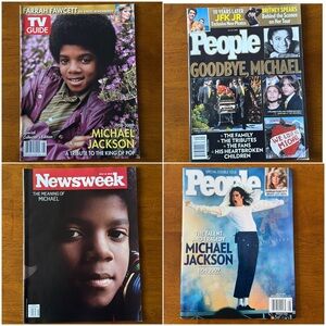 Michael Jackson Tribute Magazines Lot of 4 - TV Guide People Newsweek Collectors